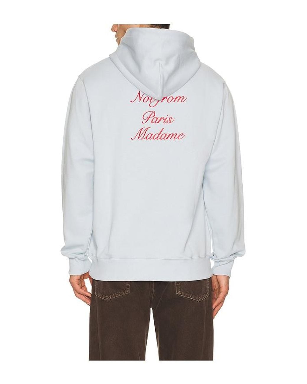 Drole de Monsieur White Le Hoodie Slogan Calligraphy for men