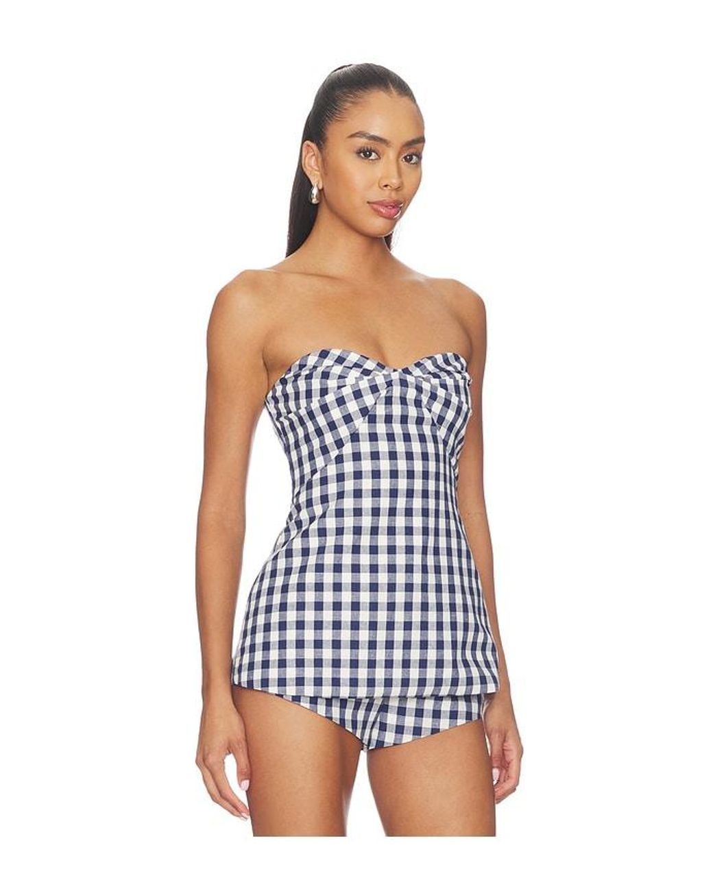 Amanda Uprichard Blue Solinda Tunic