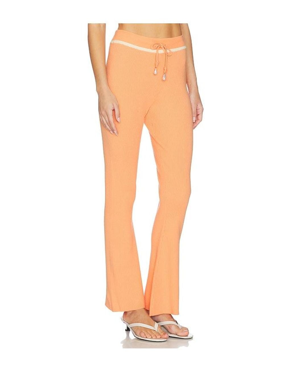 La Porte White Summer Knit Pant
