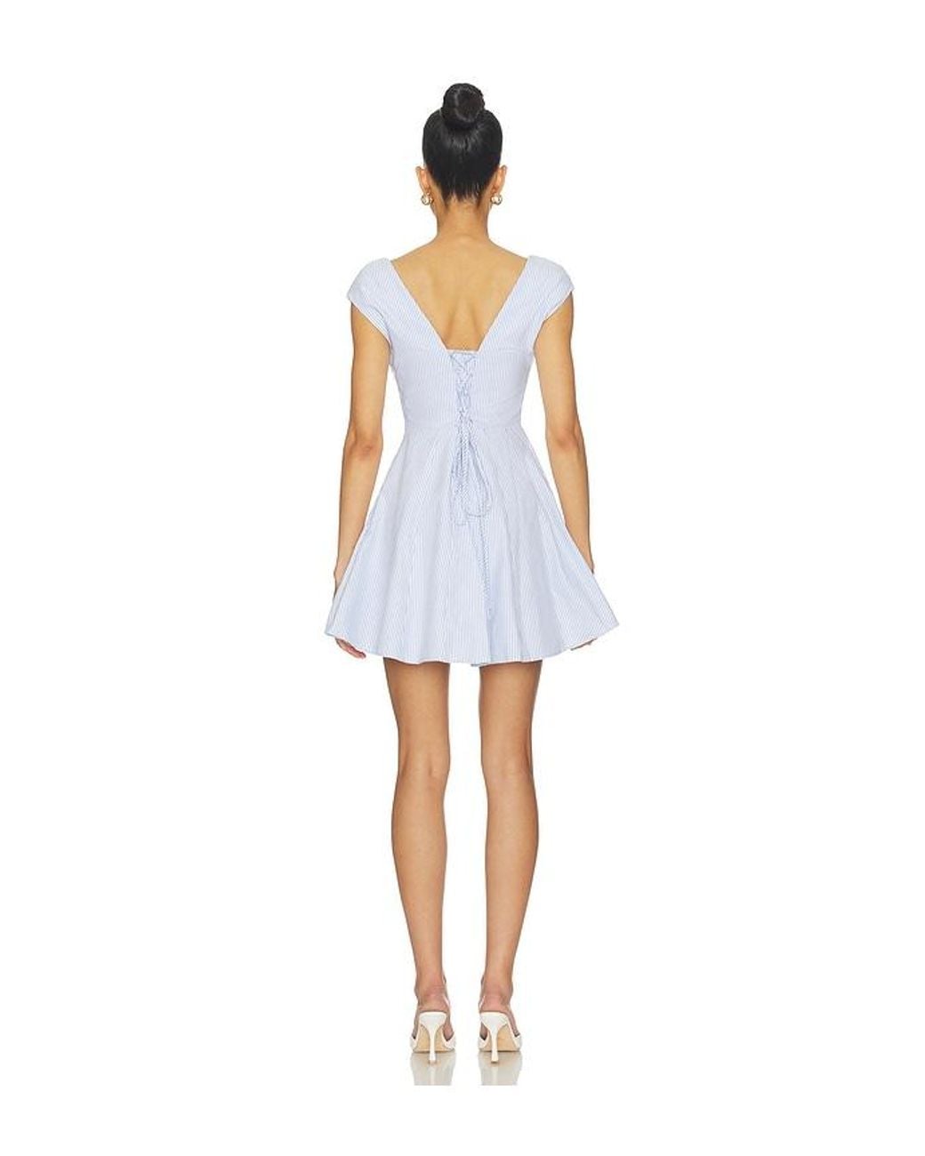 GUIZIO Blue Leila Mini Dress