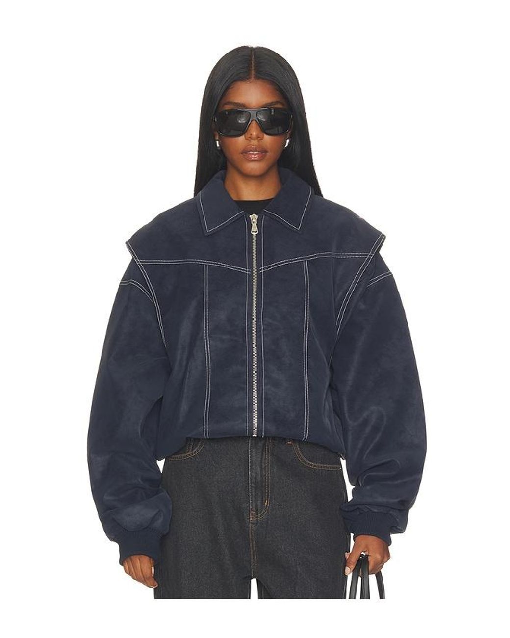 Lioness Blue Vista Bomber Jacket