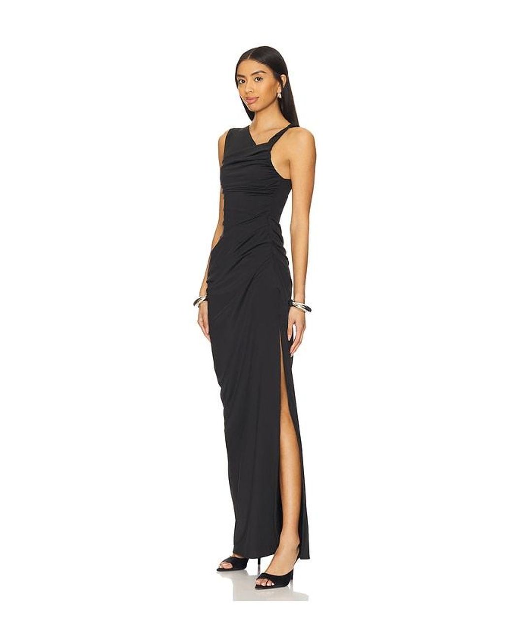 Lovers + Friends Black Athena Gown