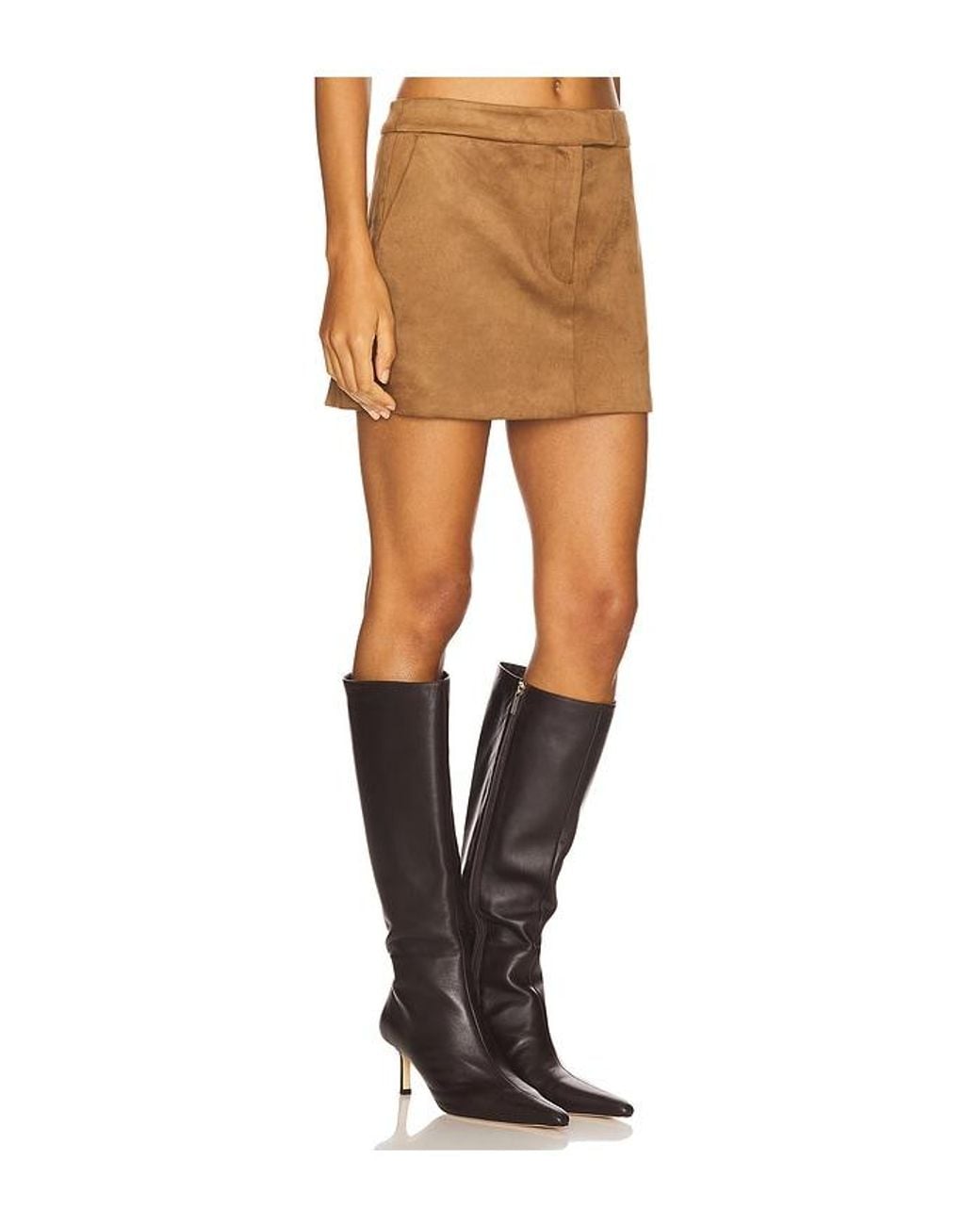 House of Harlow 1960 Multicolor X Revolve Della Faux Suede Mini Skirt