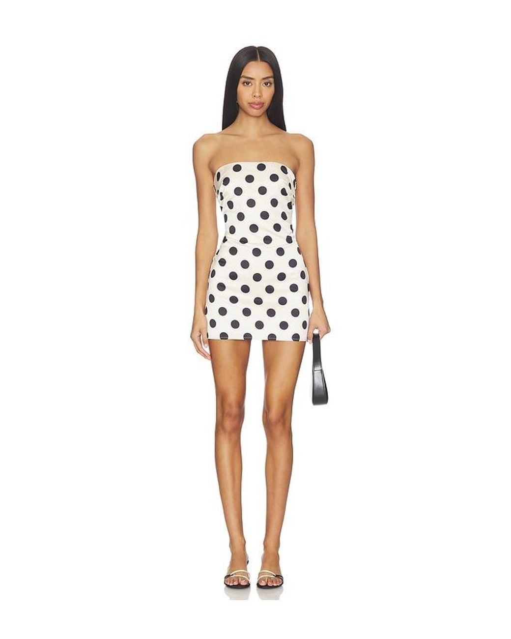 MORE TO COME White Hartlen Strapless Mini Dress