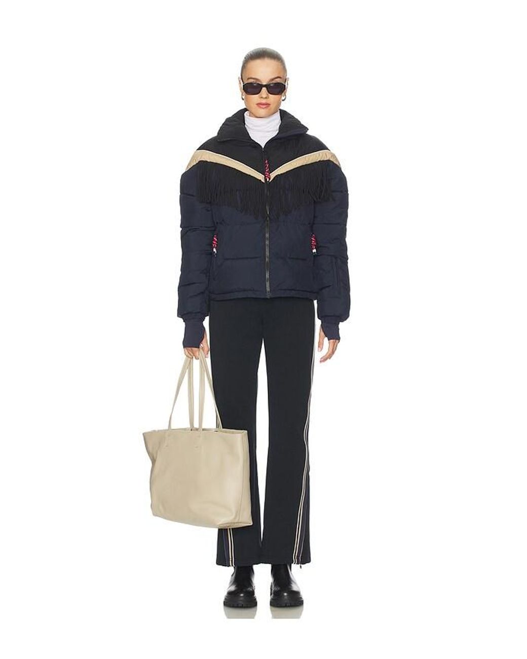 The Upside Black Hakuba Petra Zip Flare Pant