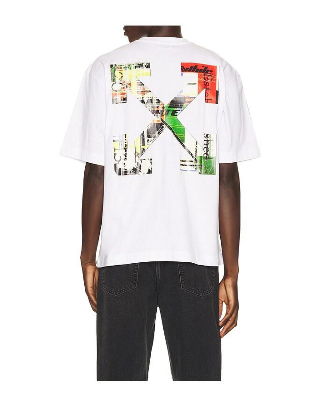 Off-White c/o Virgil Abloh White Industrial Arrow Skate Short Sleeve Tee for men