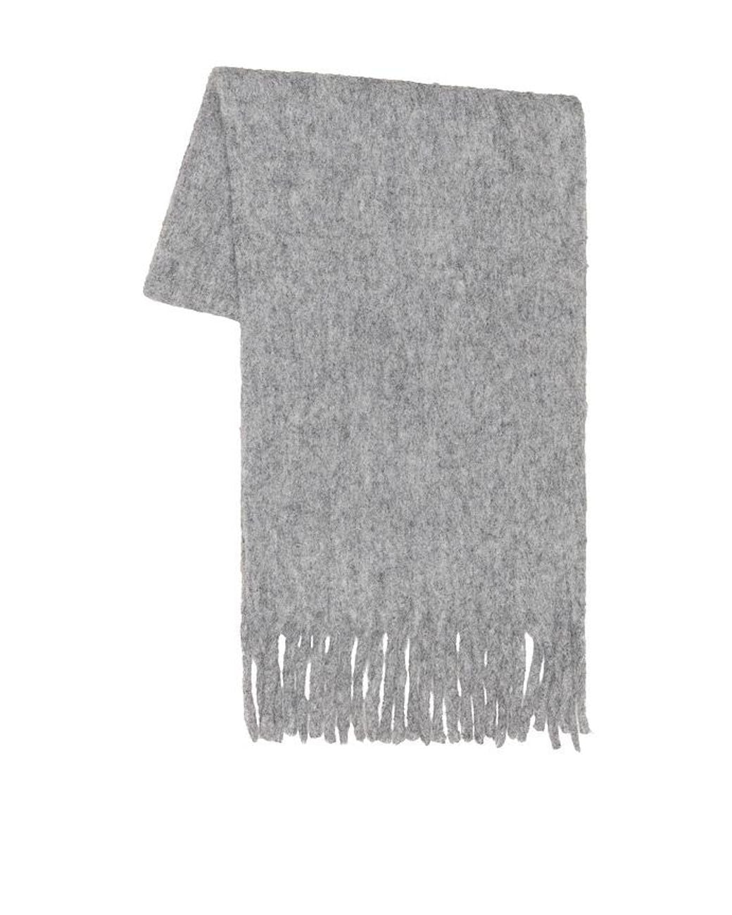 ÉCHARPE COZY SOLID en Grey. Hat Attack en coloris Black