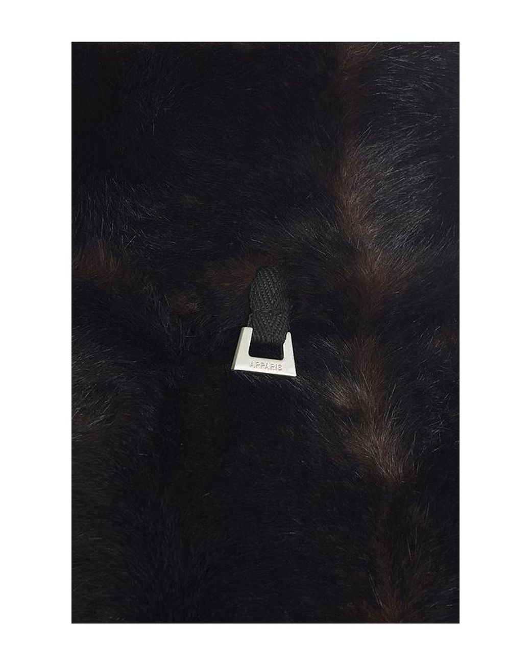 Apparis Blue Iris Shaved Faux Mink Bomber