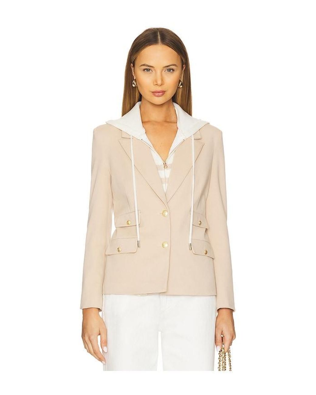 Central Park West Natural Nautical Dickey Blazer