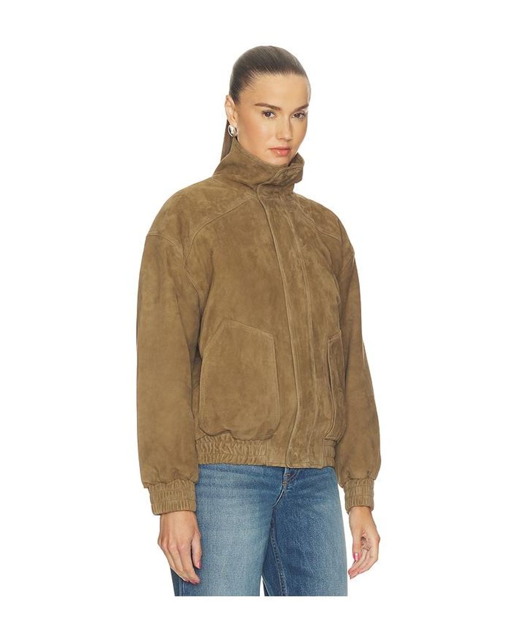 GRLFRND Natural Gracio Bomber Jacket