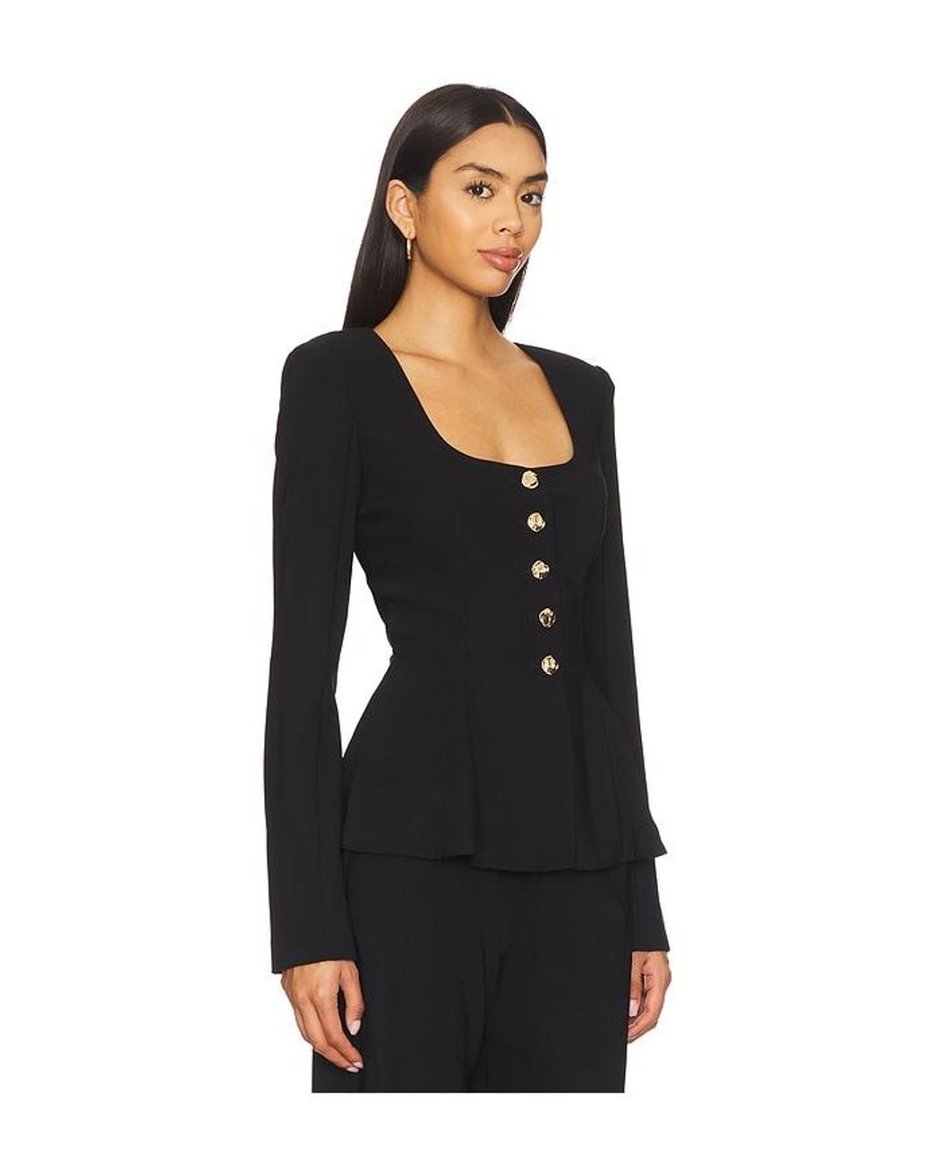 Amanda Uprichard Black Kailey Top