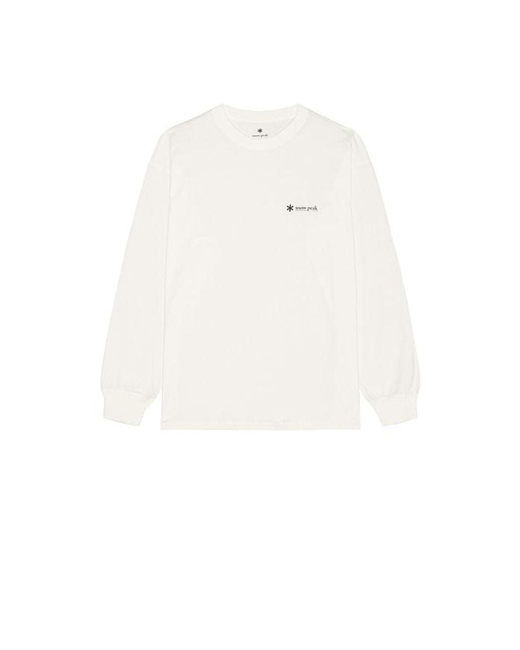 Snow Peak White Soft Cotton Relaxed Logo /S T-Shirt for men