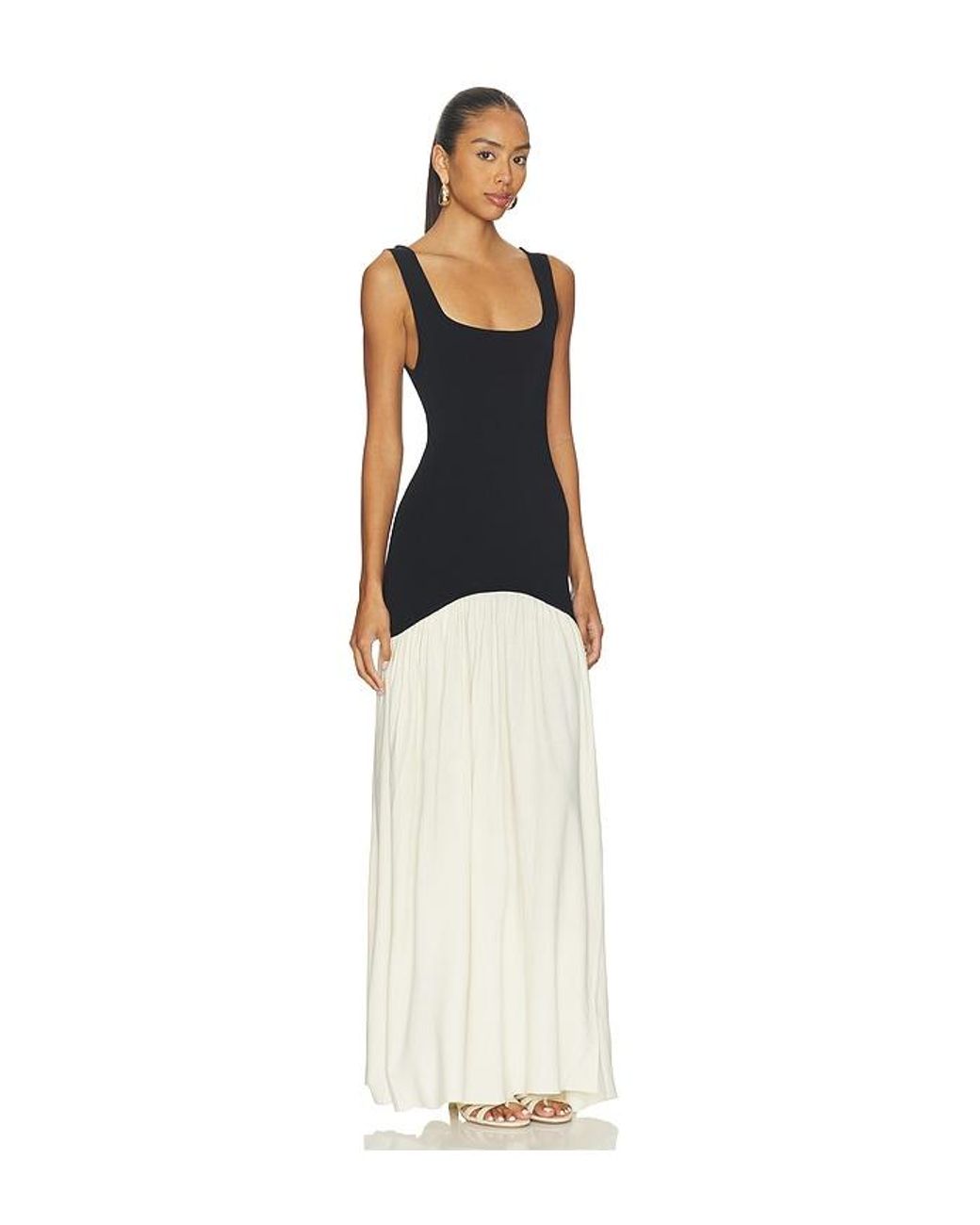 Solid & Striped White Kleid Camila