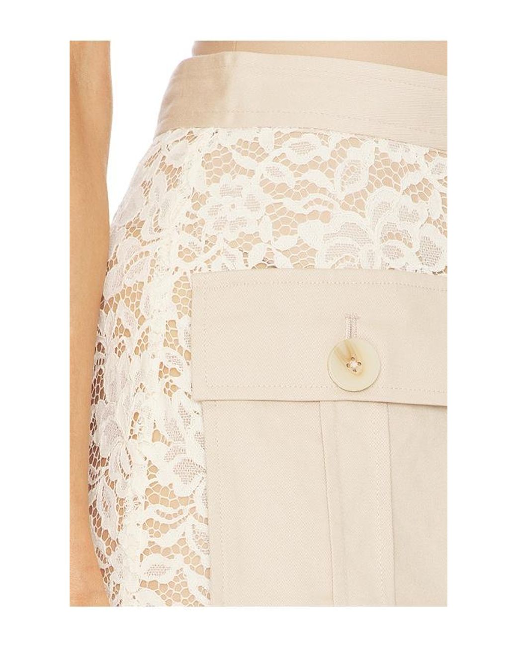 L'Agence Natural Shae Below Knee Skirt