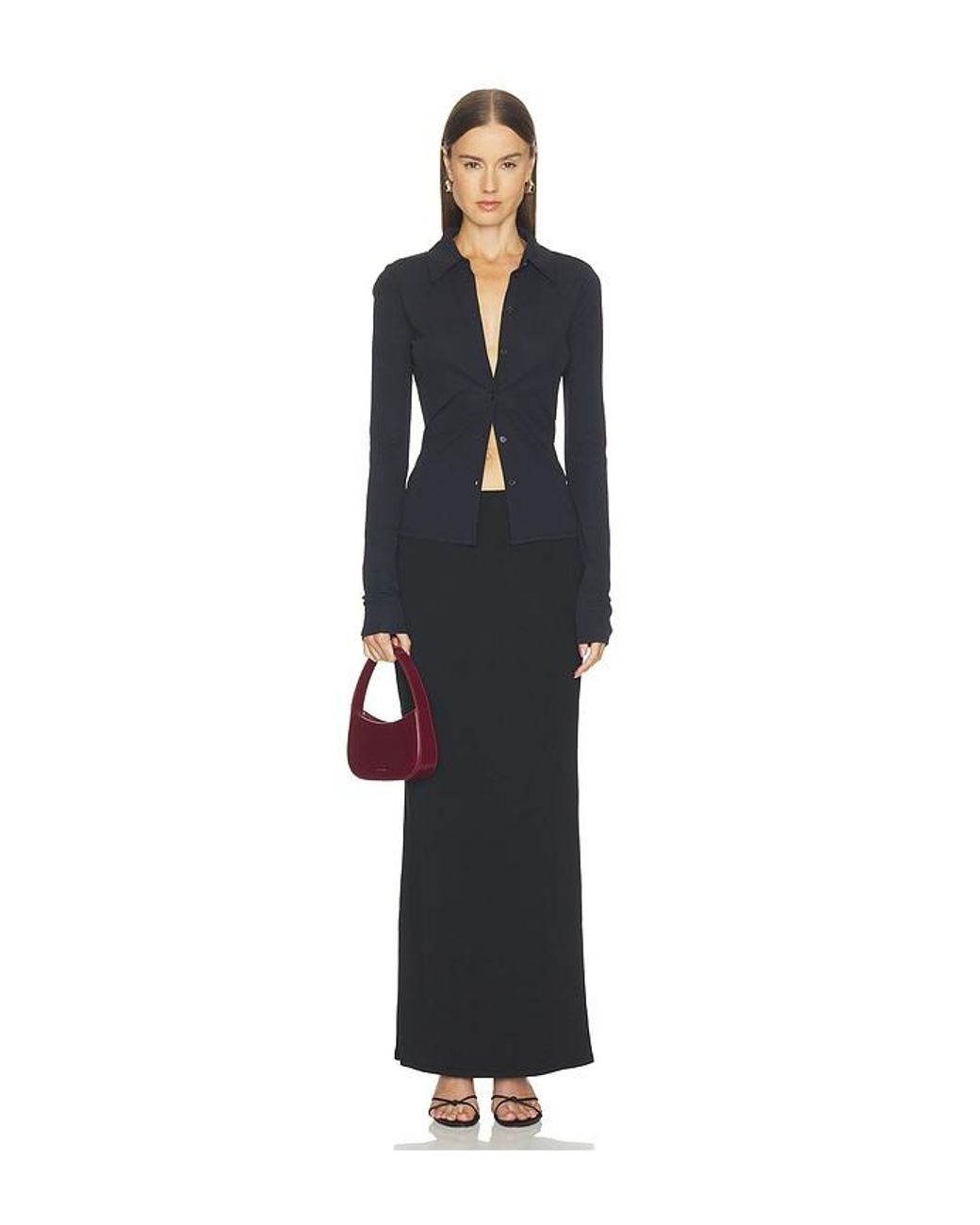 ALL THE WAYS Black Stefanie Maxi Skirt
