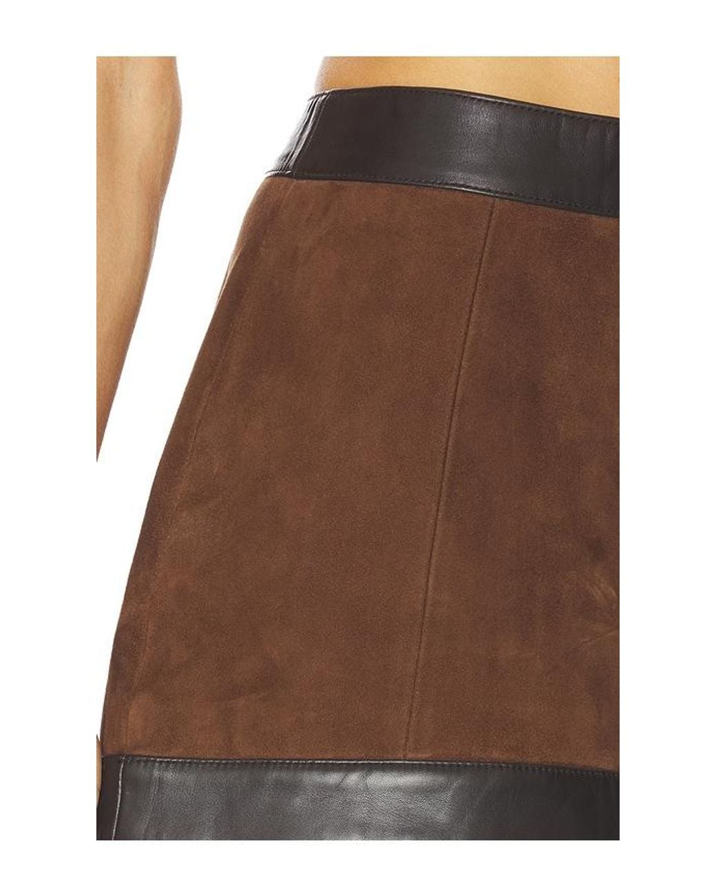retroféte Multicolor Lisbeth Leather Skirt