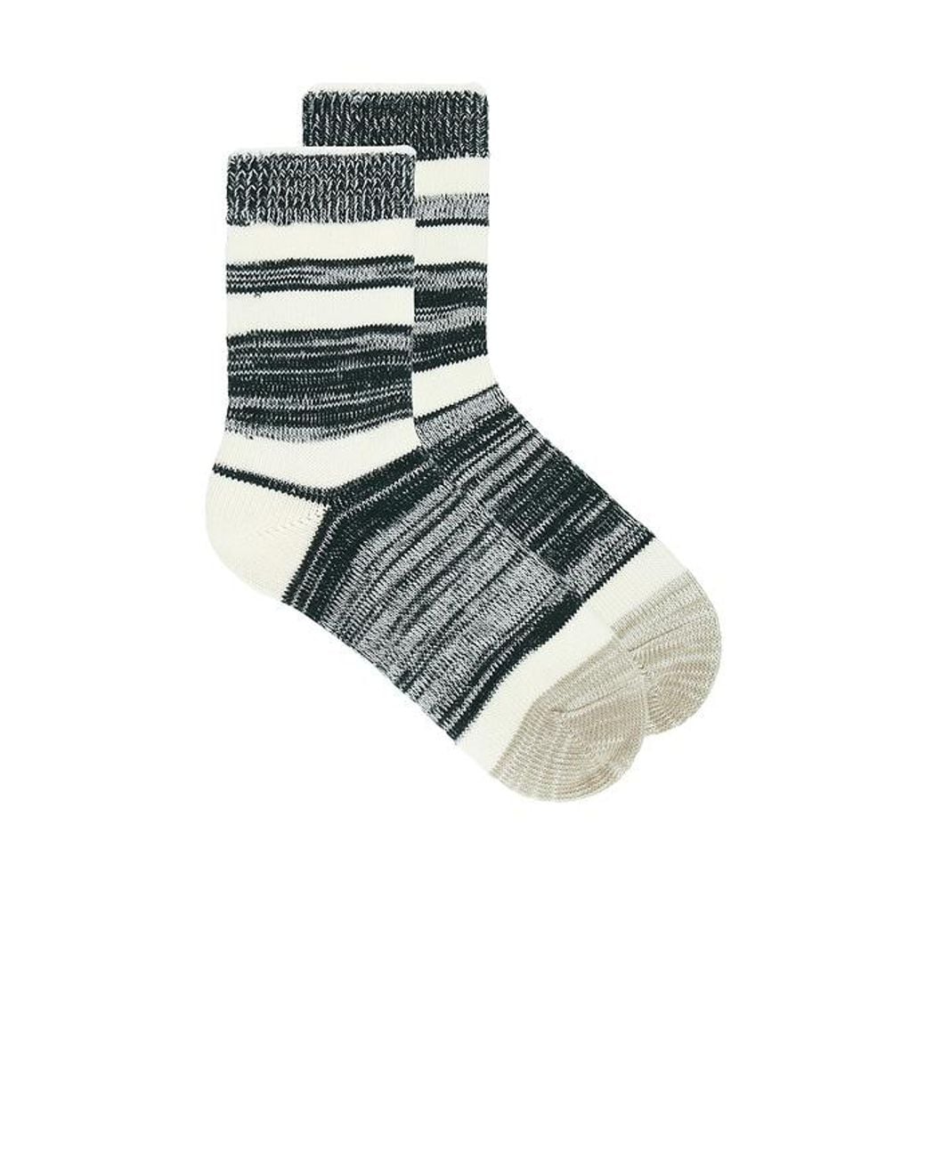 ÉTERNE Blue Cotton Heather Stripe Sock