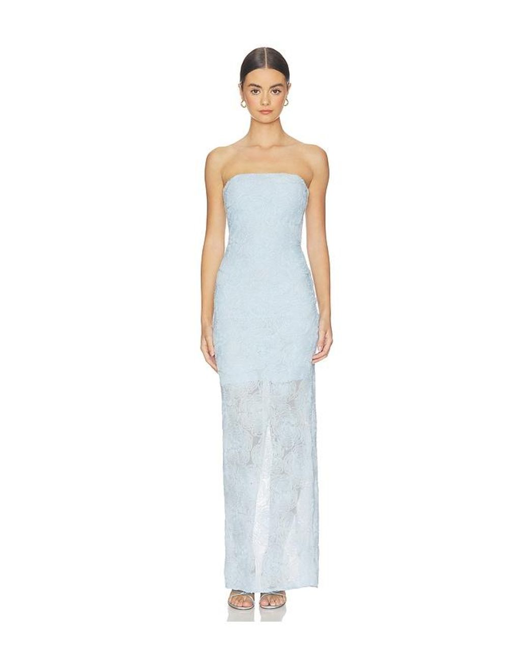 ROTATE BIRGER CHRISTENSEN White Mesh Tube Dress