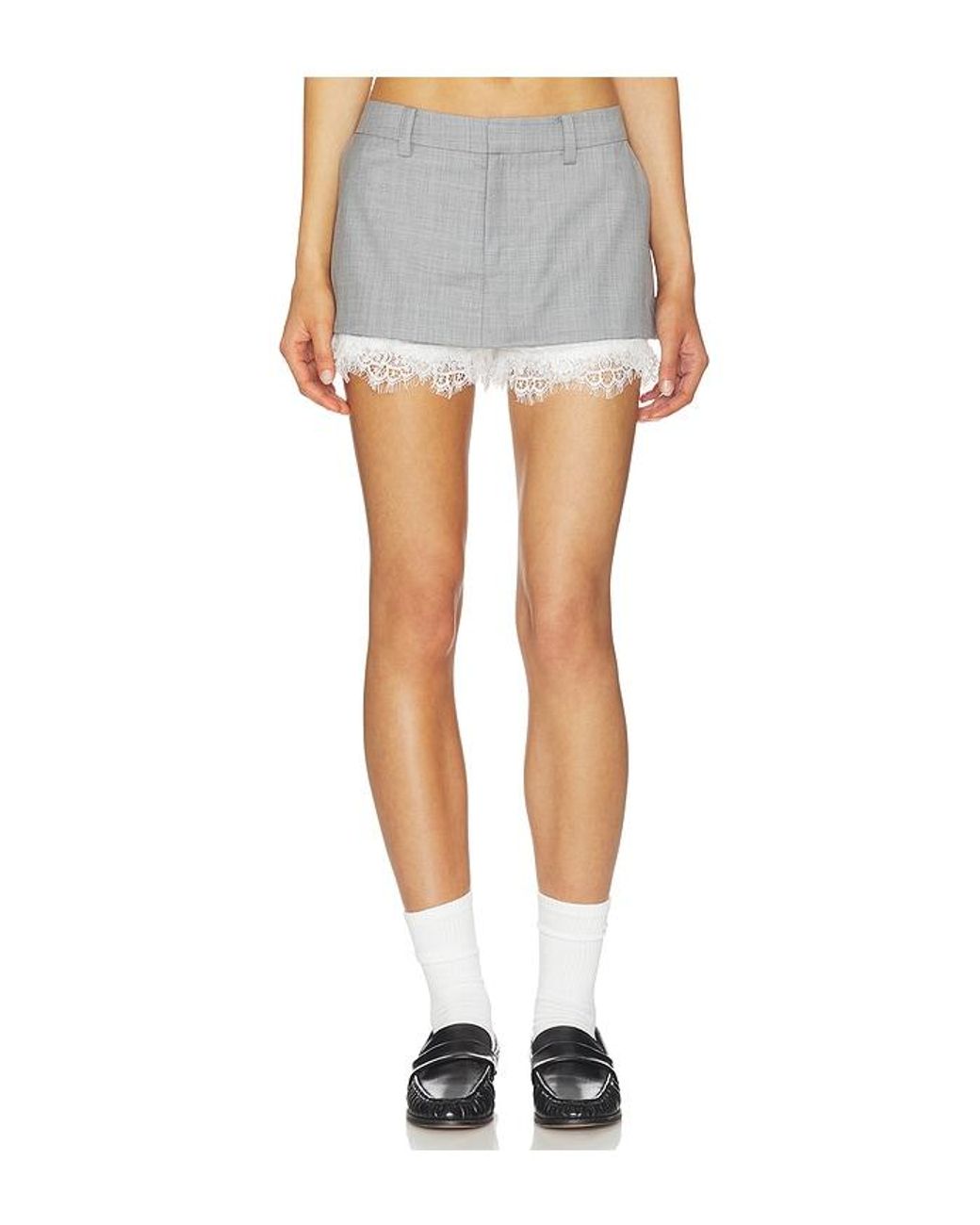 Sea Blue Fiora Tropical Wool Skort