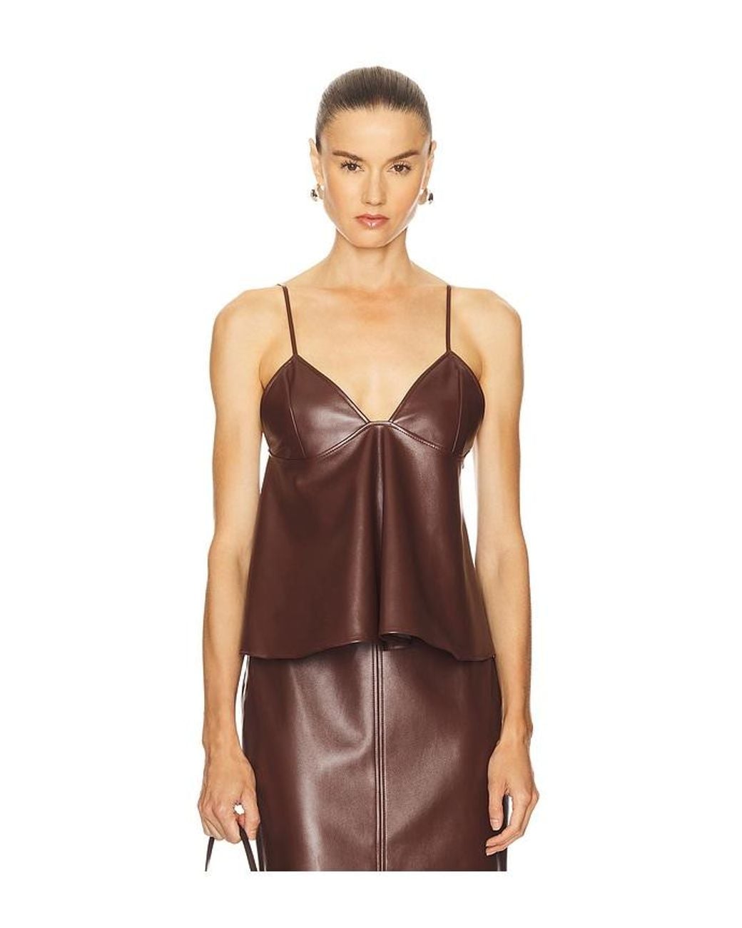Cala De La Cruz Brown Joan Top