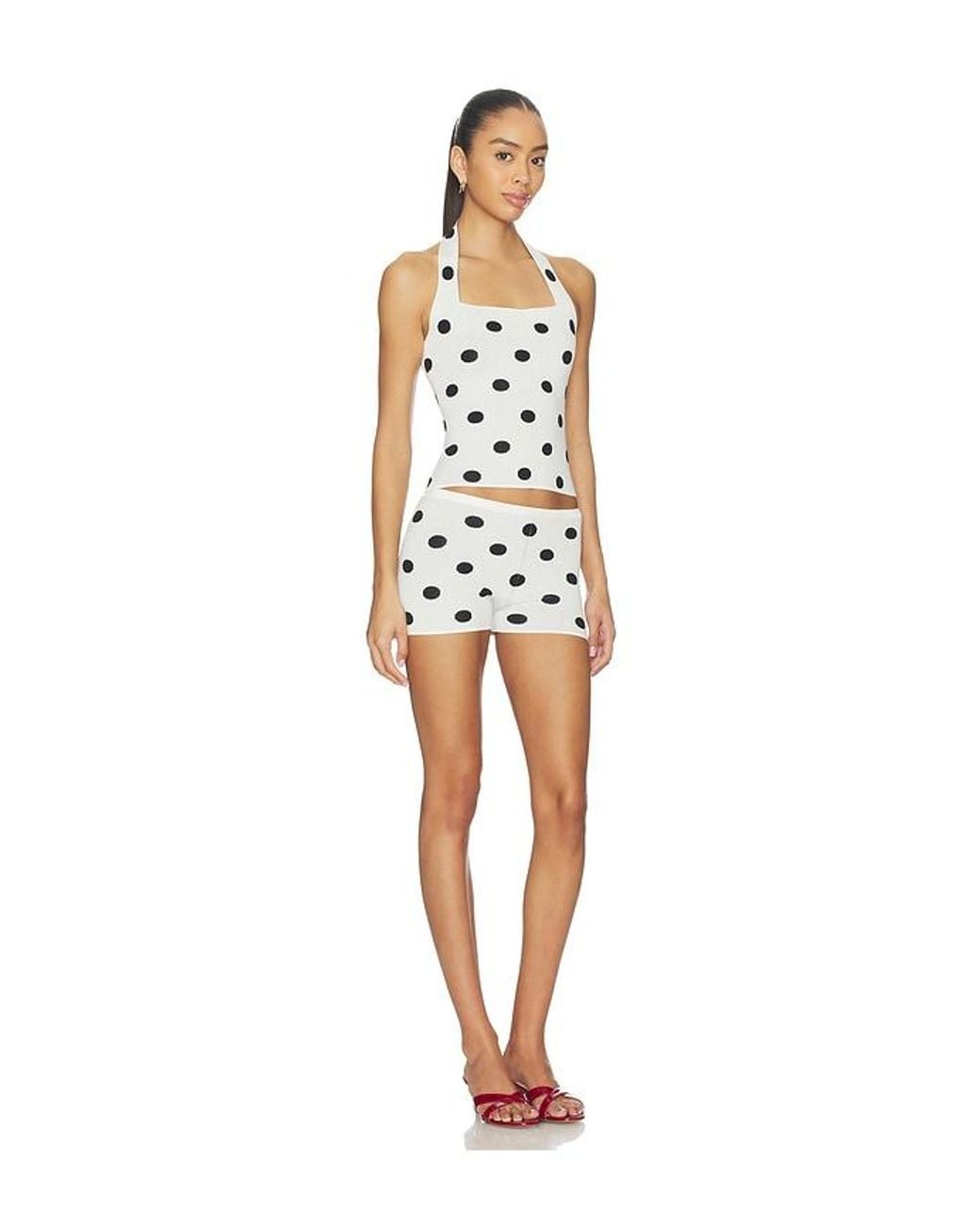 MORE TO COME White Viviana Knit Short Set