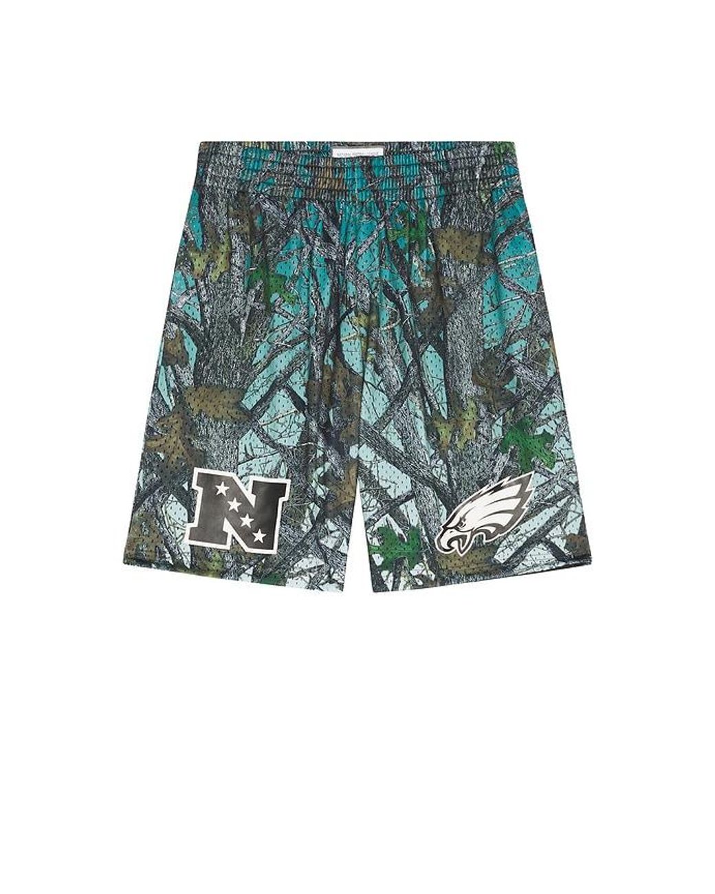 Mitchell & Ness Blue Nfl Philadelphia Eagles Quiet Blaze 7 Mesh Shorts for men