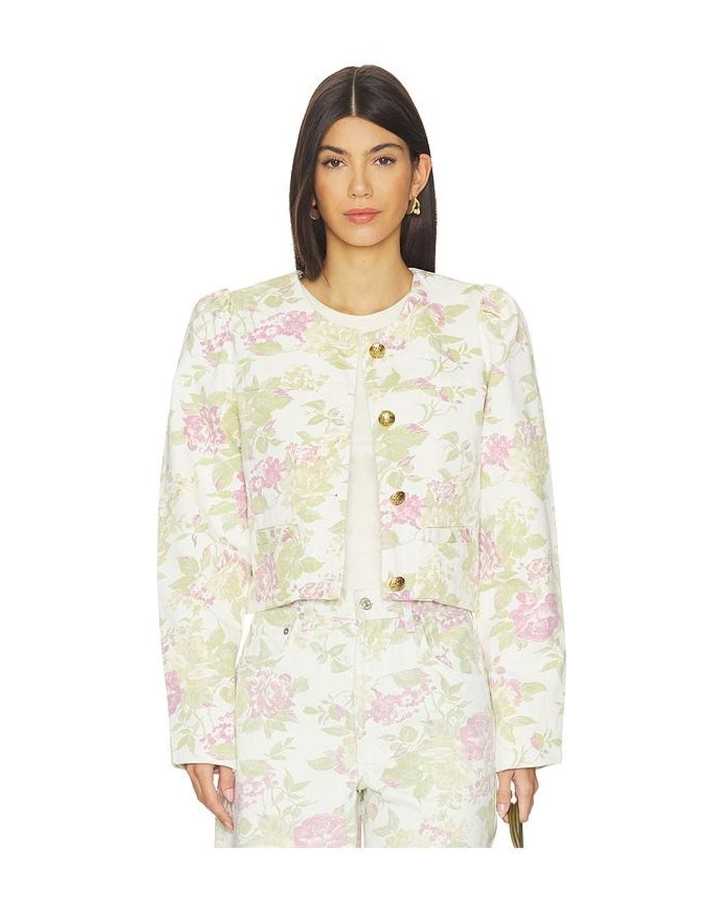 Citizens of Humanity White Anita Puff Sleeve Jacket