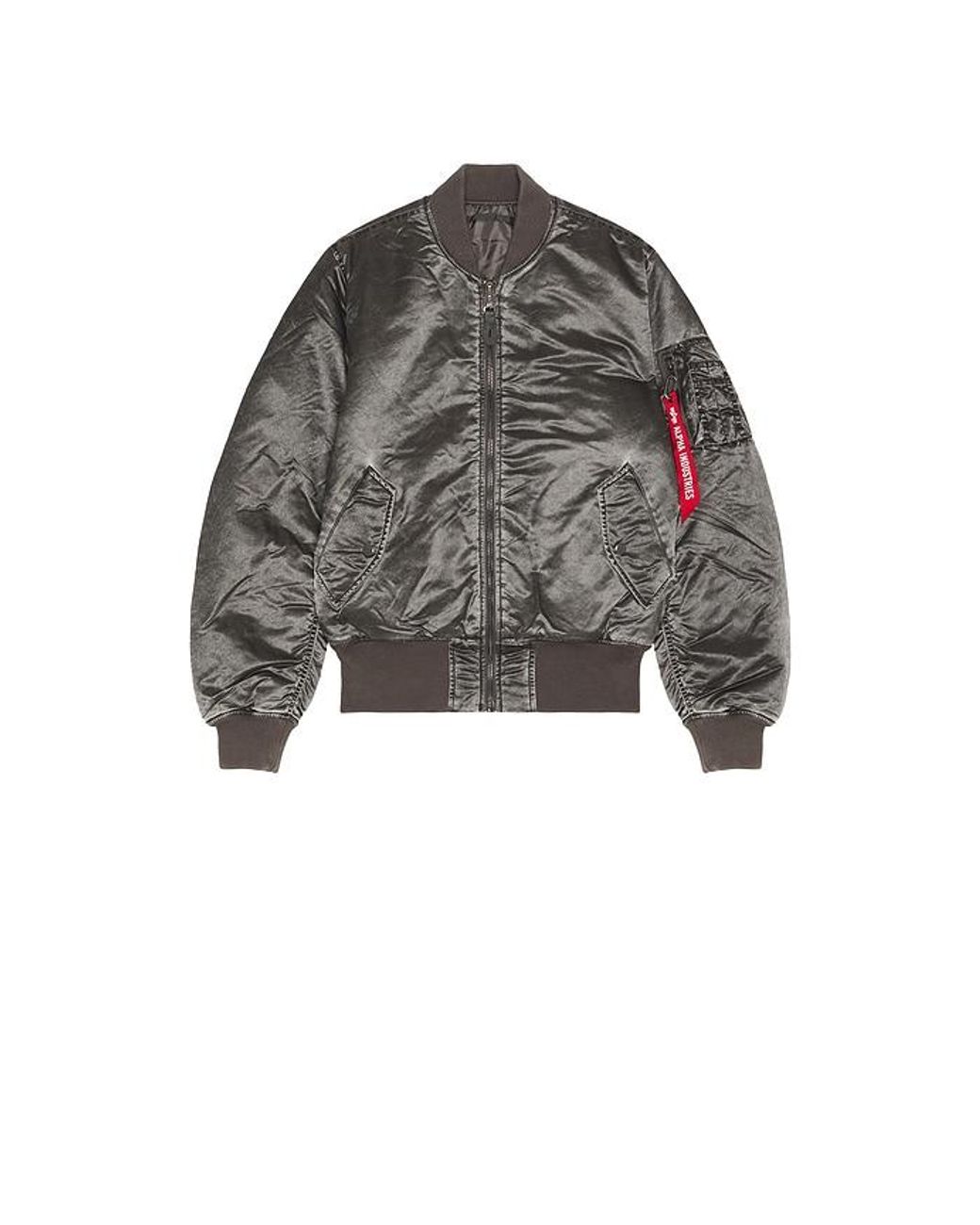 Alpha Industries Black Ma-1 Heritage Fit Battlewash Flight Jacket for men
