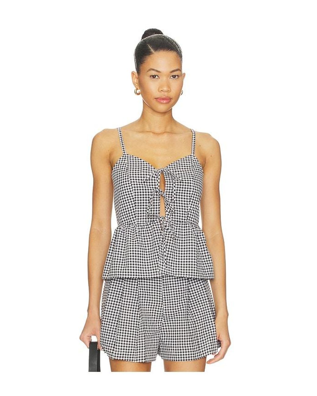 Blank NYC Multicolor Plaid Tank Top