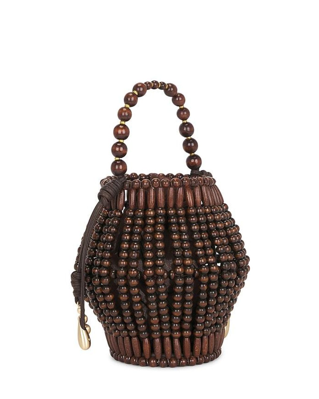 Cult Gaia Black Lanterna Top Handle Bag