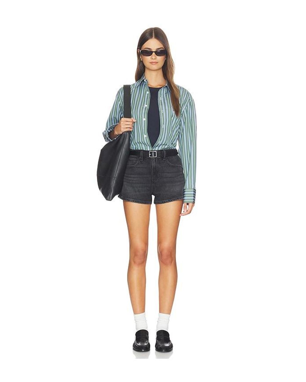 PAIGE Blue Hayley Short