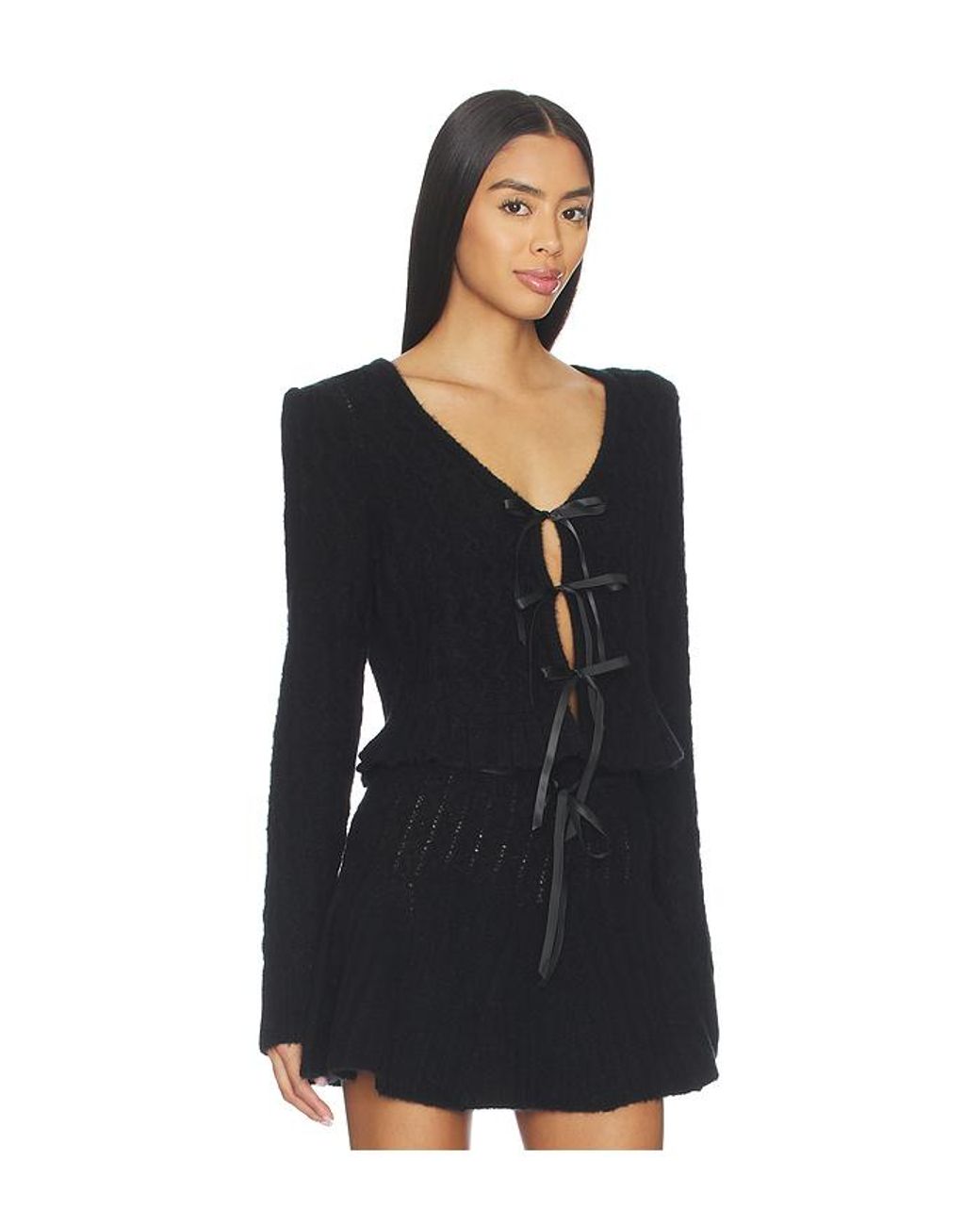 MAJORELLE Black Serra Cardigan