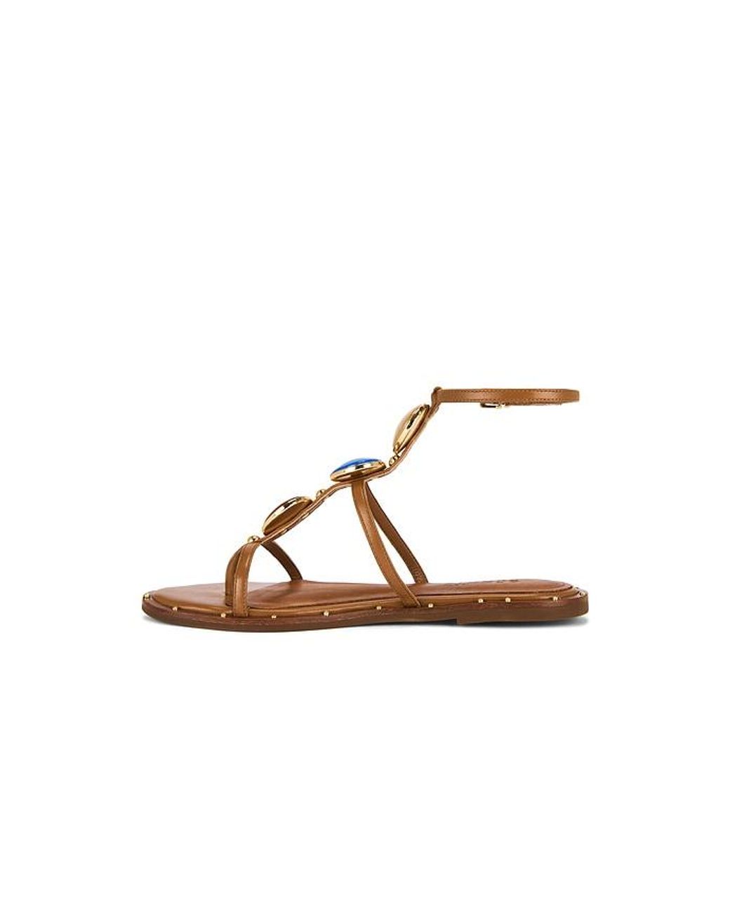 SCHUTZ SHOES Brown Milos Flat Sandal