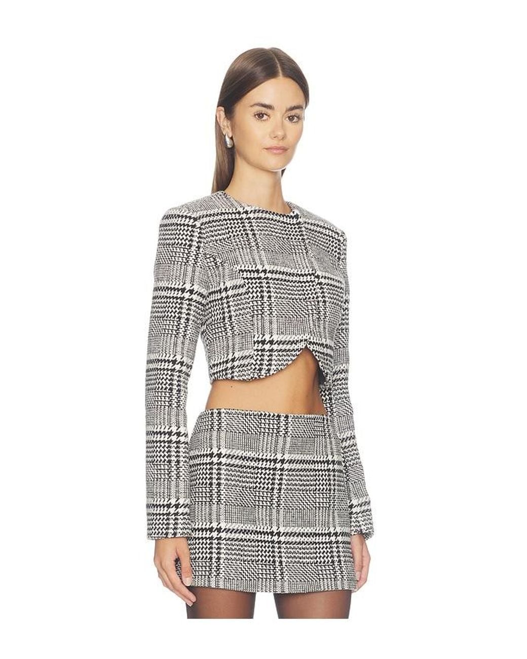 MORE TO COME White Davina Cropped Jacket