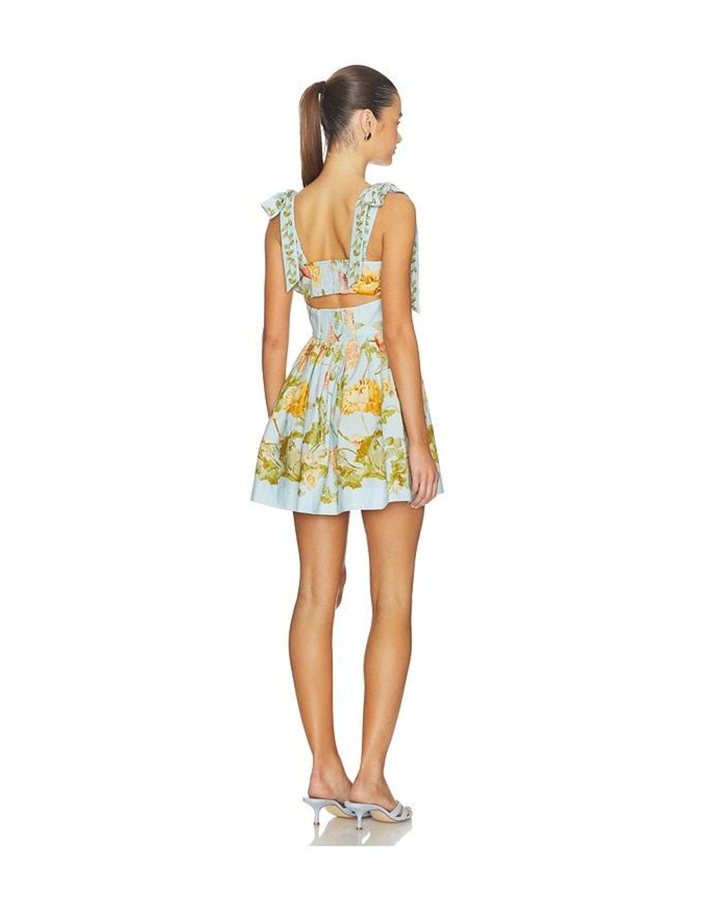 Cara Cara Yellow Tula Mini Dress