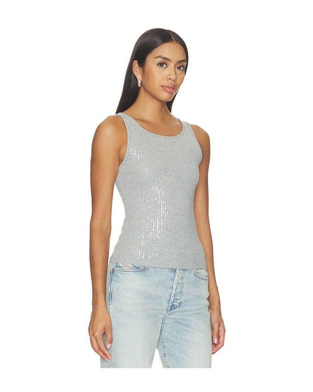 Free People Blue Night Shine Tank Top