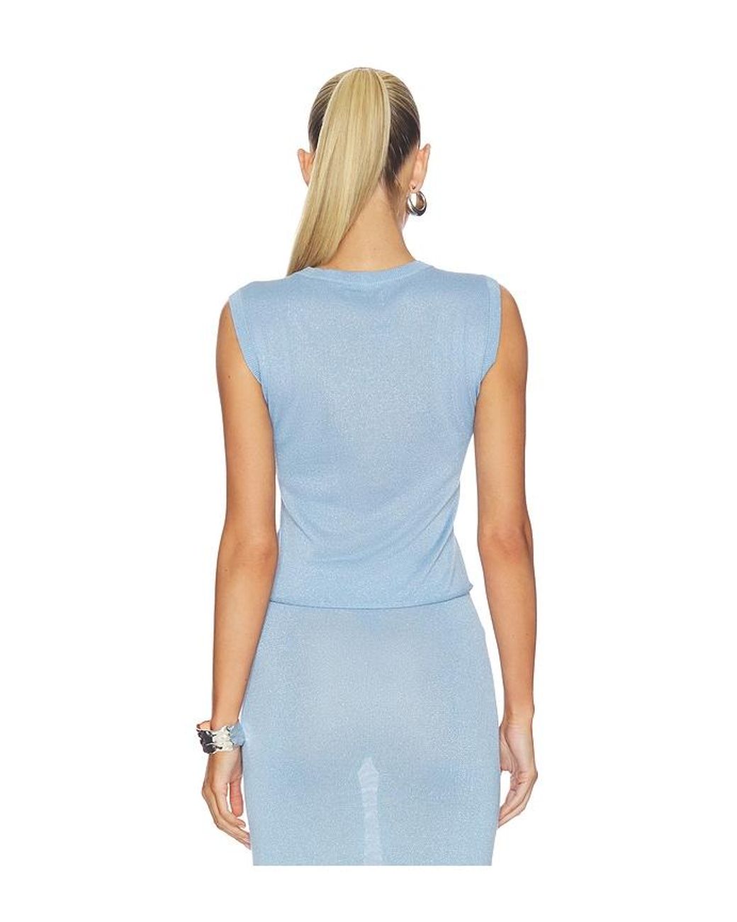 La Porte Blue Willa Knit Tank Top