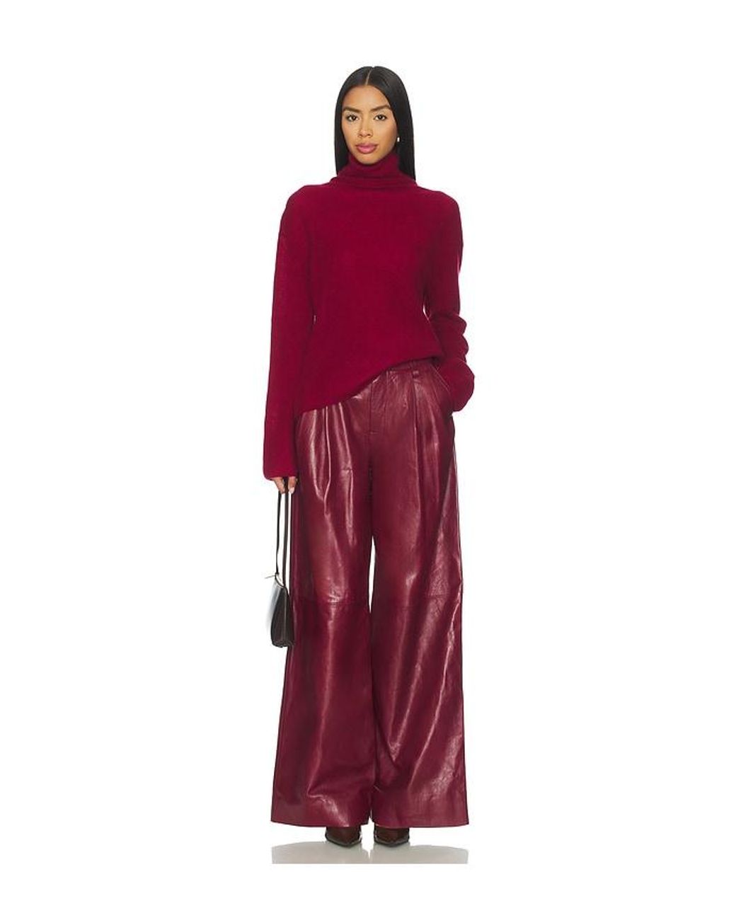 Jonathan Simkhai Red Kobie Pant