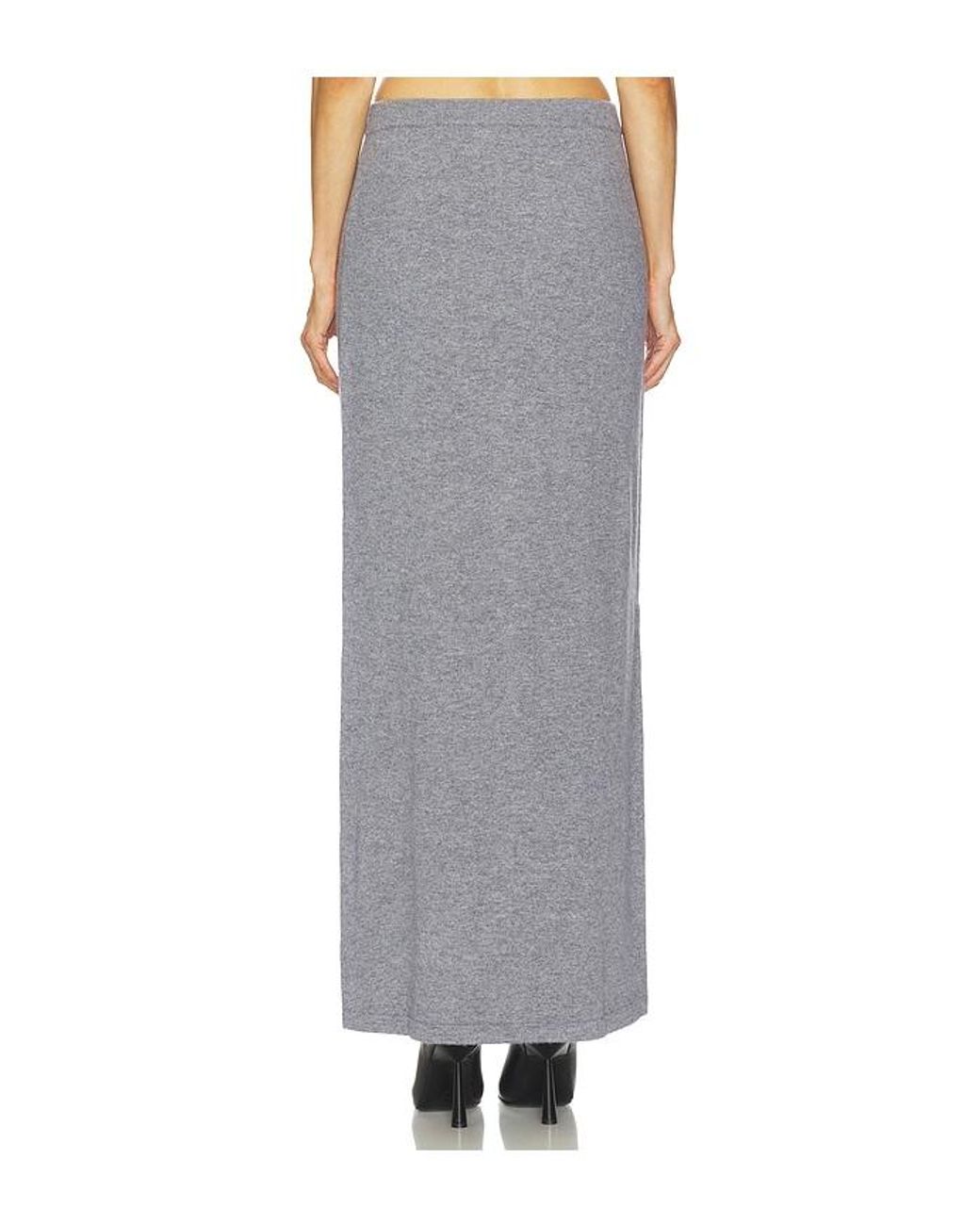 SRG Gray Mattie Knit Maxi Skirt