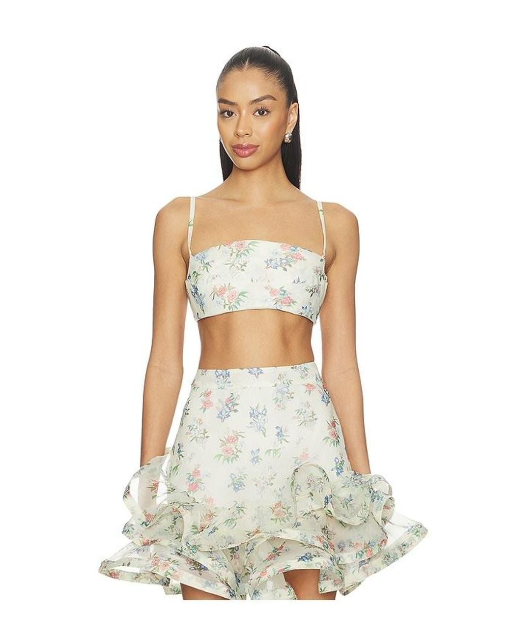 La Fuori White Petal Cascade Bralette