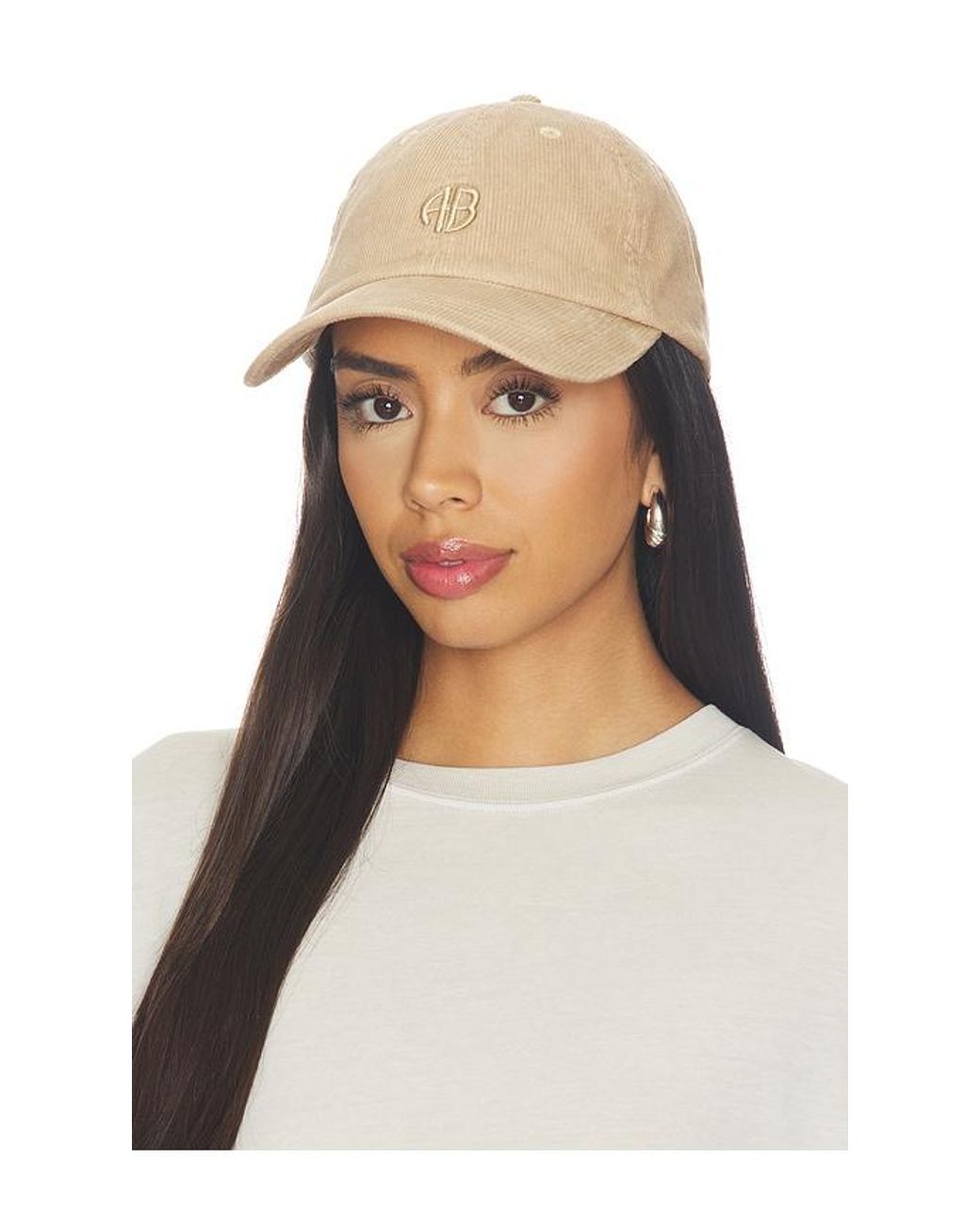 Anine Bing Natural Jeremy Baseball Cap