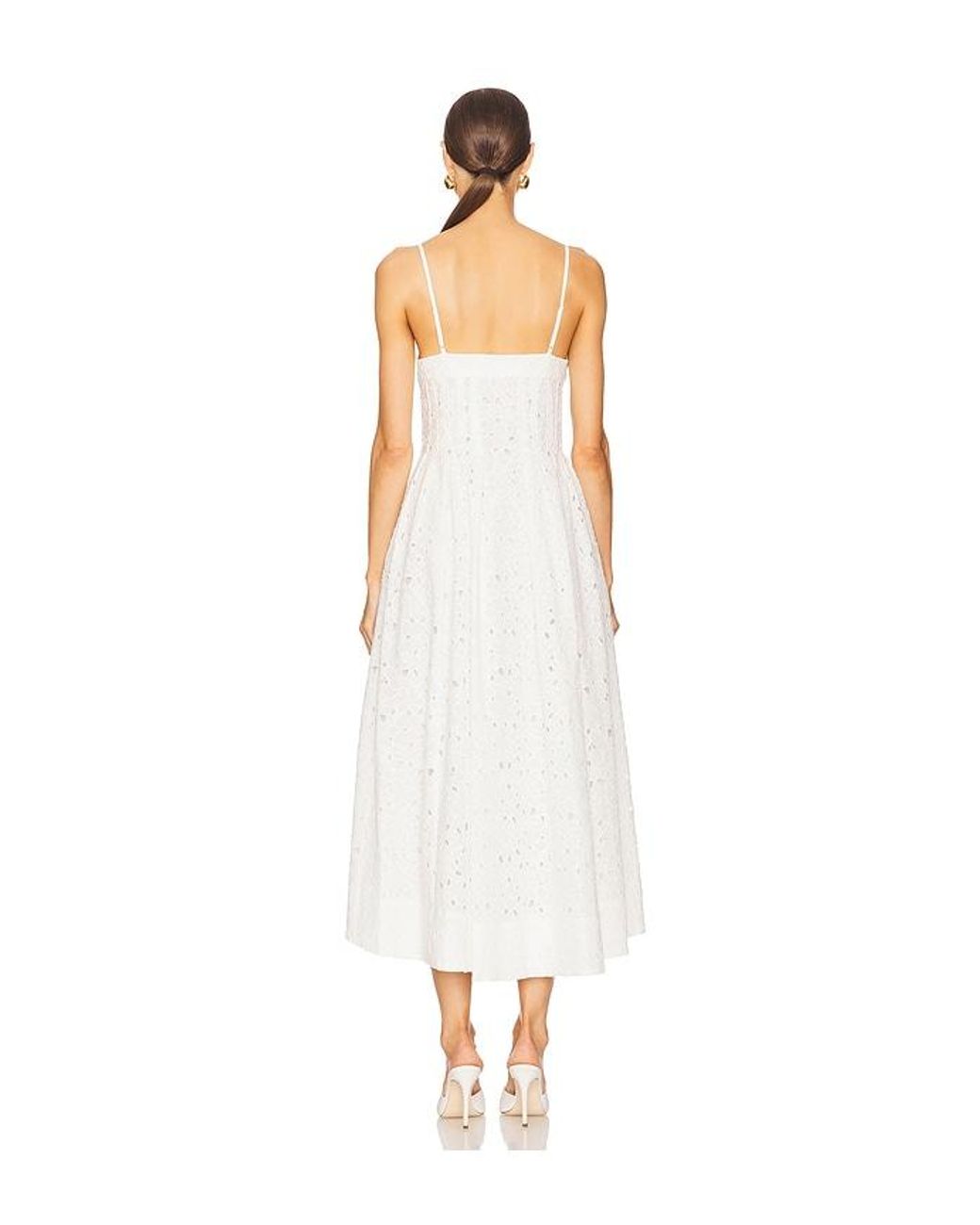 Jonathan Simkhai White Kittiya Midi Dress