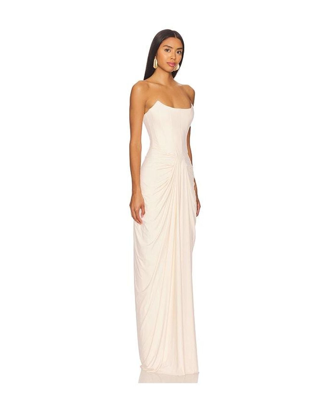 Deme by Gabriella White Pearl Gown