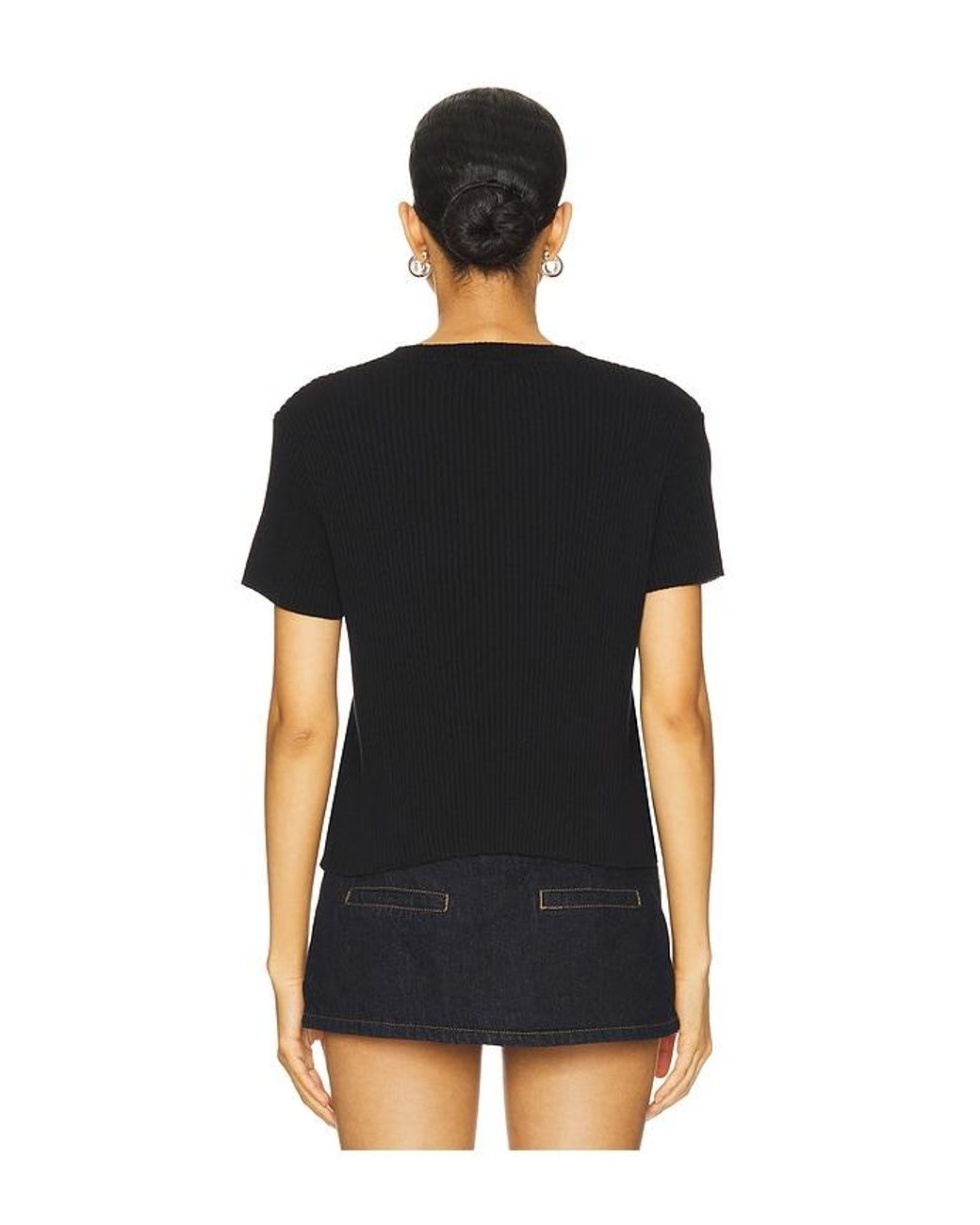 Lioness Black North Light Knit Top
