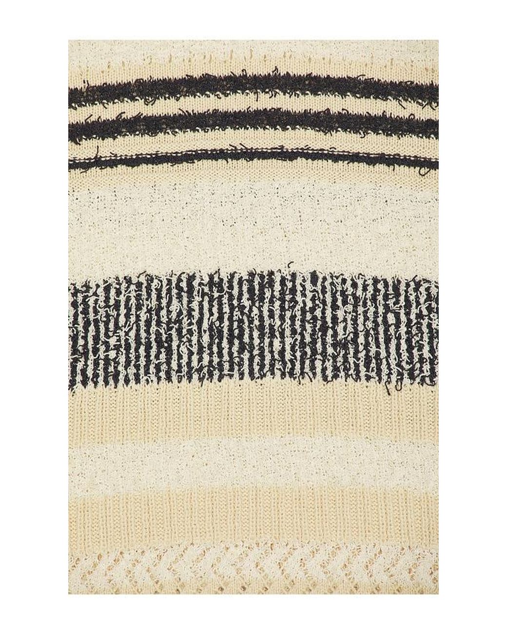 Scotch & Soda Natural Structured Dropped Shoulder Knitted Polo for men