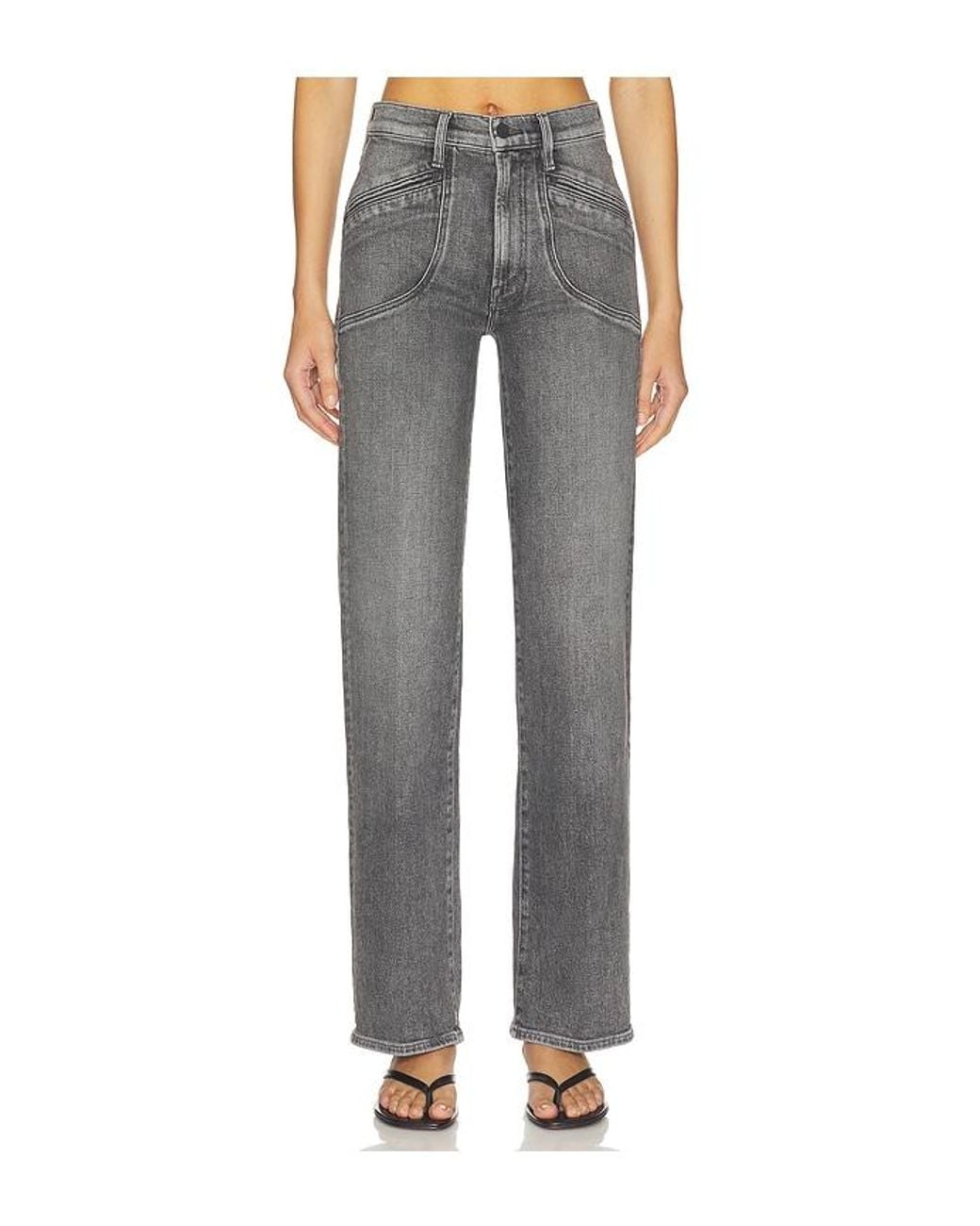 Mother Gray The Rambler Utility Sneak Jeans