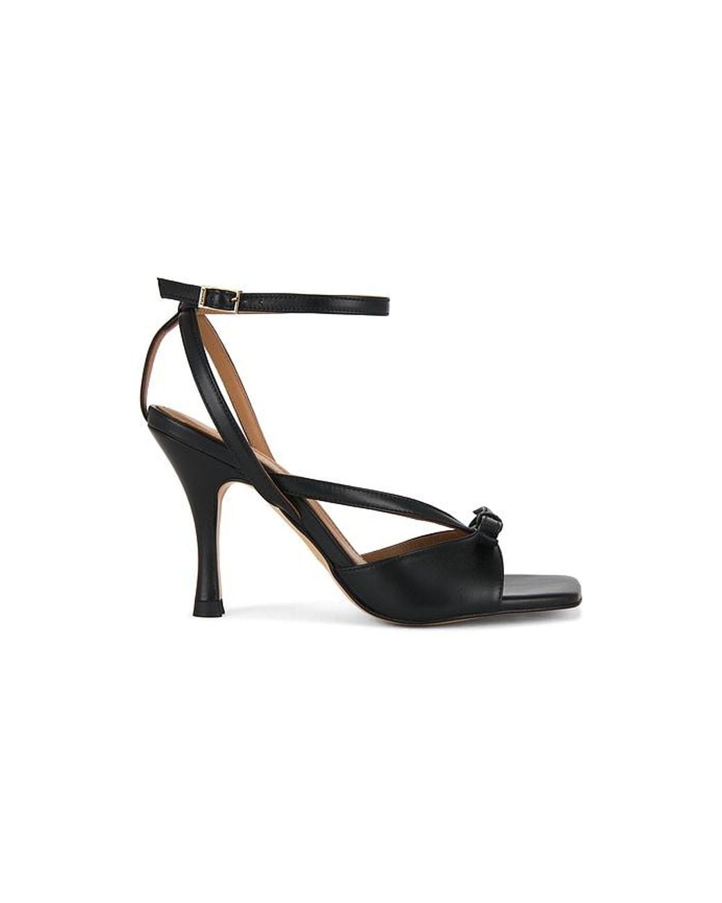 Flattered Black Sandale Margo