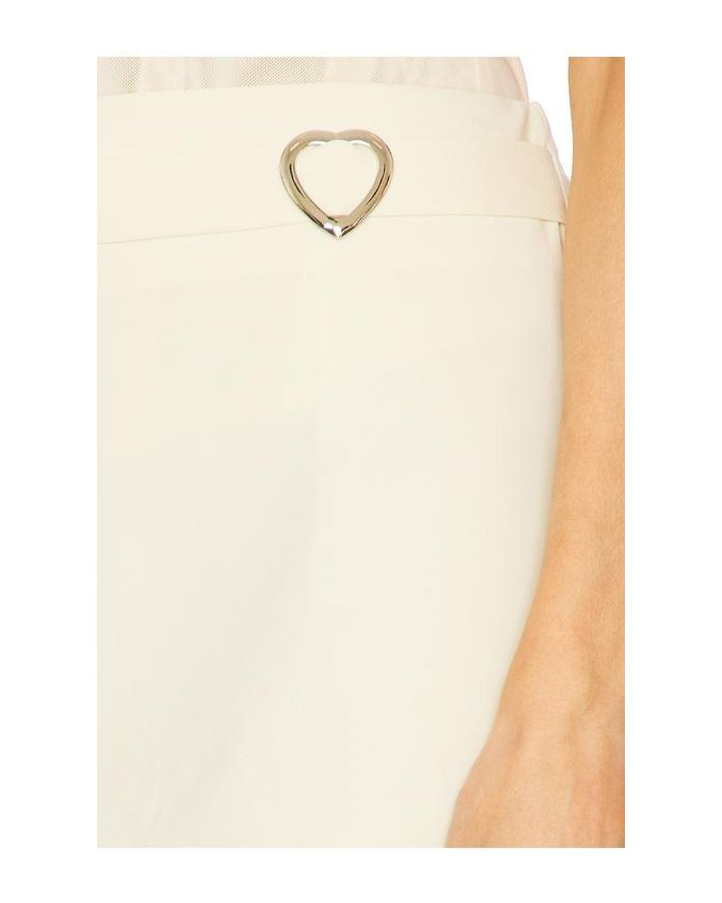 Amelie Teje White Sweetheart Mini Skirt
