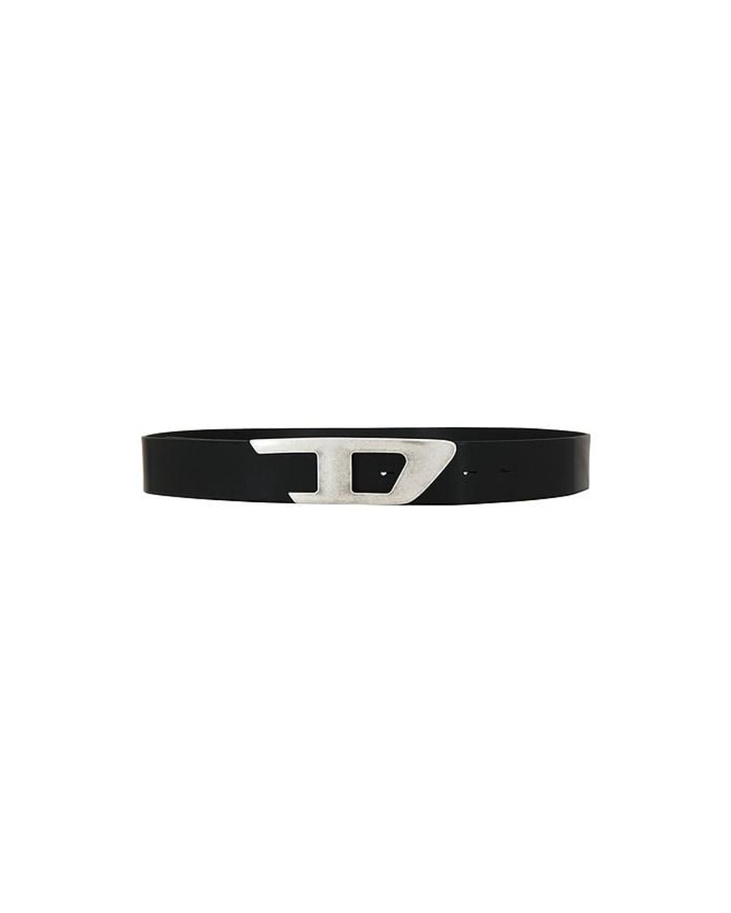 DIESEL Black B-D Logo 2.0 40 Belt for men