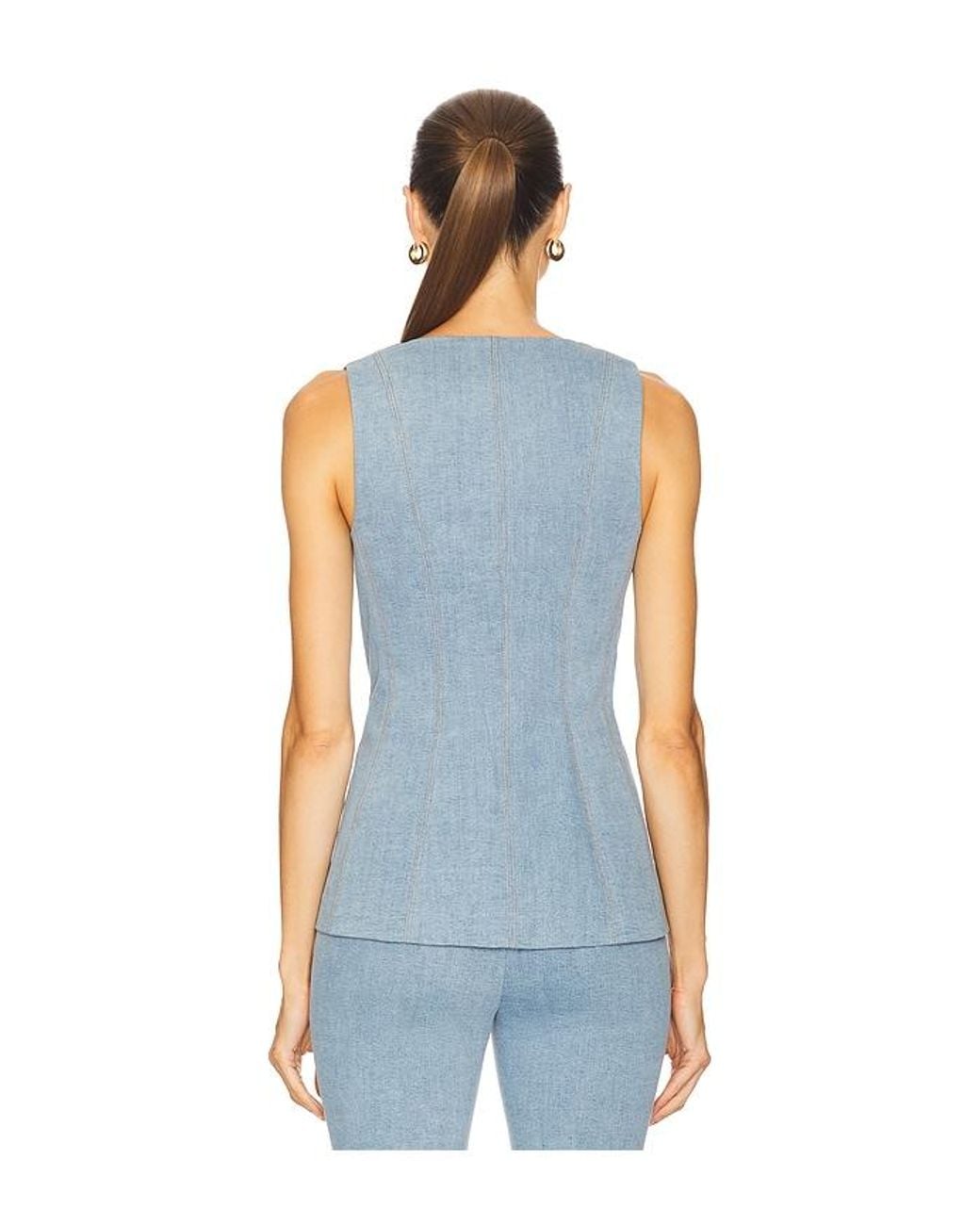 Veronica Beard Blue Avalina Vest